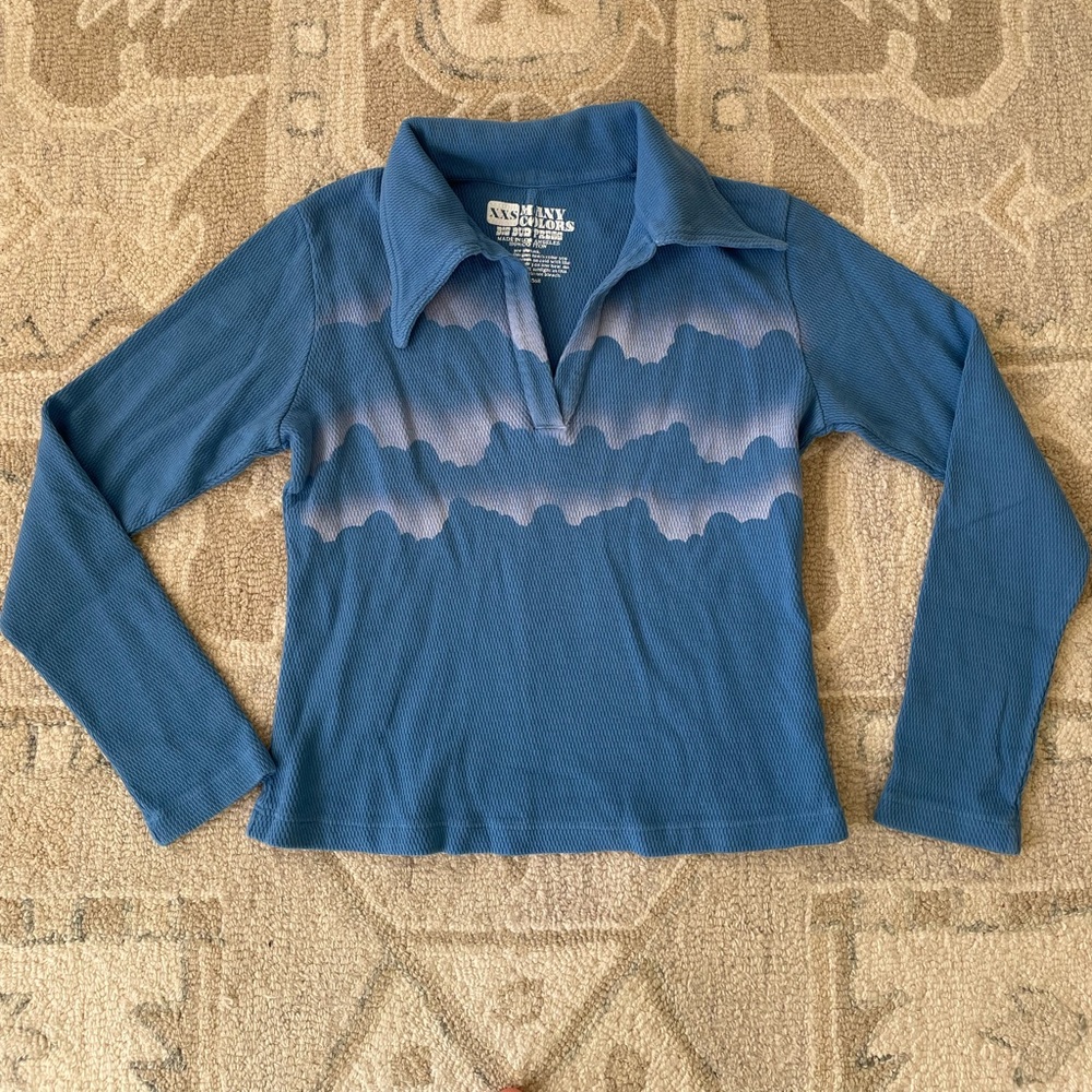 XXS - Blue Clouds Big Bud Press Fisherman’s Polo